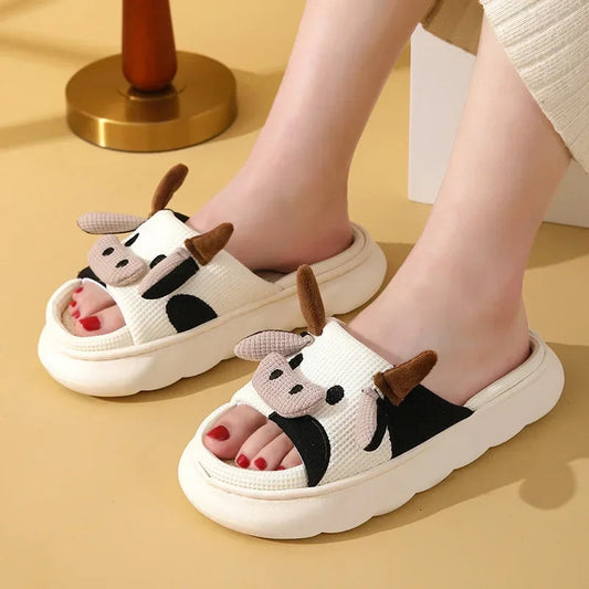 Women's Cozy Cow Slippers